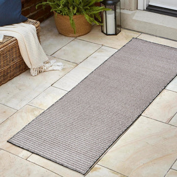 Aarhus Minimalist Scandi Striped Area Rug